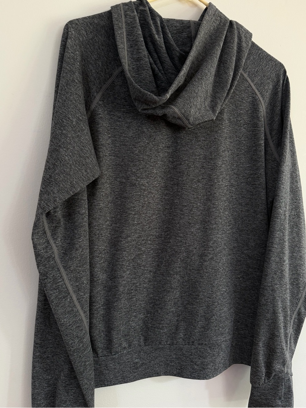 Quince Med Flowknit Pullover Hoodie Sweatshirt Athletic Heather Grey Ultra-Soft - Picture 10 of 15